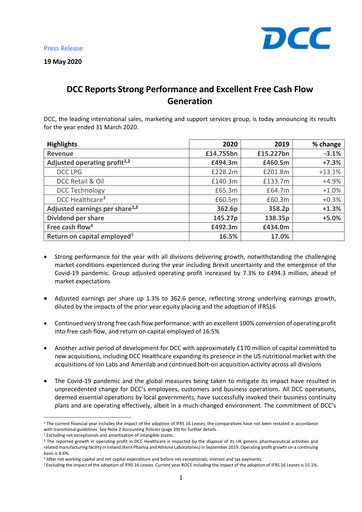 Thumbnail DCC plc Financial Report 2020