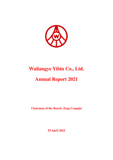 Thumbnail Wuliangye Yibin Annual Report 2021
