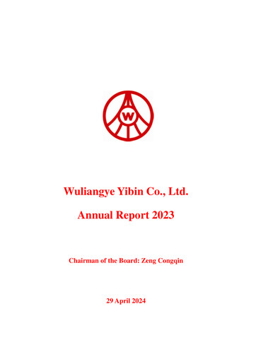 Thumbnail Wuliangye Yibin Annual Report 2023