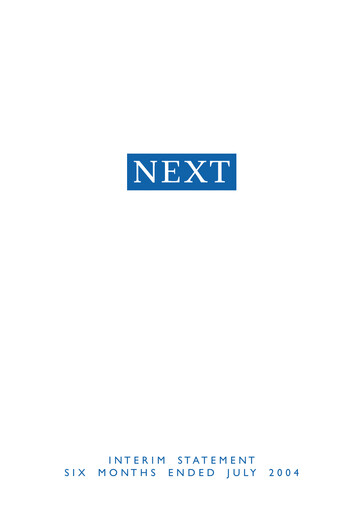 Thumbnail Next plc
 Half-year Report 2004-h1