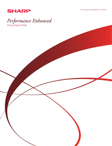 Miniature Sharp Corporation Rapport annuel 2008