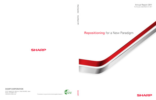 Miniature Sharp Corporation Rapport annuel 2011