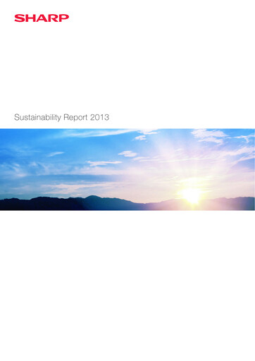 Thumbnail Sharp Corporation Sustainability Report 2013