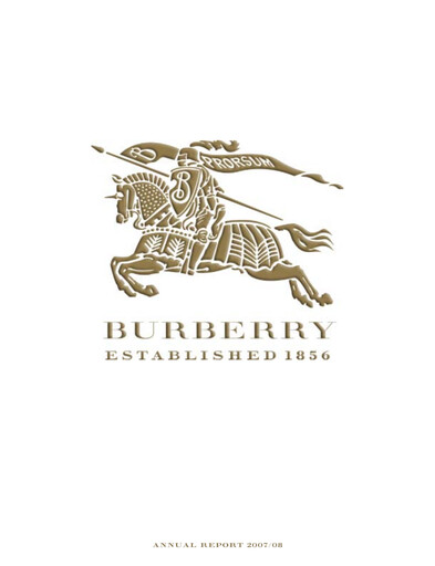 Miniature Burberry Rapport annuel 2007-2008
