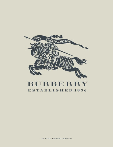 Miniature Burberry Rapport annuel 2008-2009