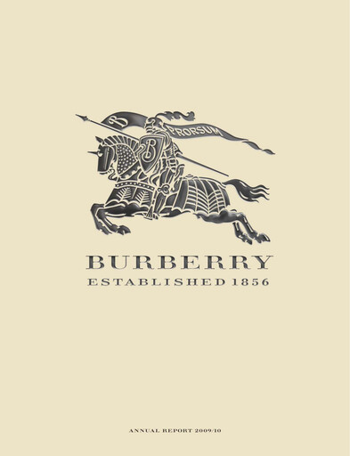 Miniature Burberry Rapport annuel 2009-2010