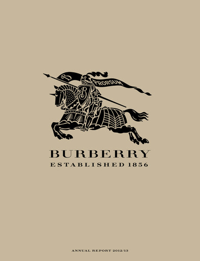 Miniature Burberry Rapport annuel 2012-2013