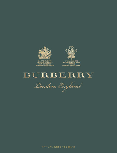 Miniature Burberry Rapport annuel 2016-2017