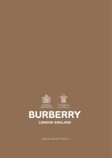 Miniature Burberry Rapport annuel 2020-2021