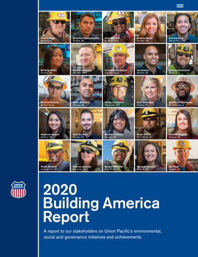 Thumbnail Union Pacific Corporation Sustainability Report 2020