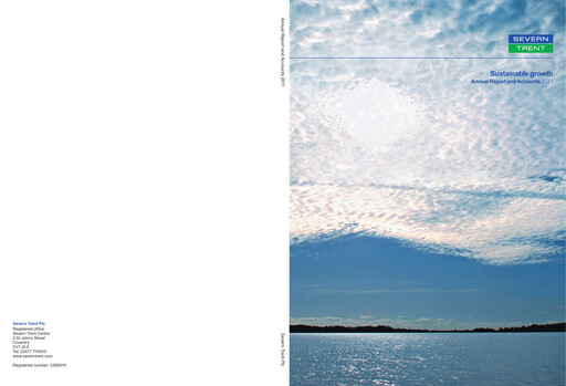 Thumbnail Severn Trent Annual Report 2011