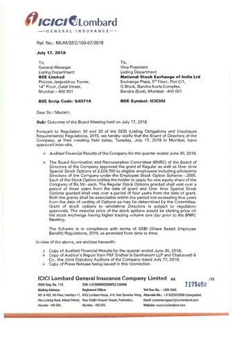 Thumbnail ICICI Lombard Quarterly Report 2018-q1