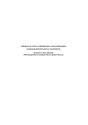 Thumbnail Formosa Plastics Quarterly Report 2016-q1