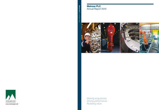 Thumbnail Melrose Industries Annual Report 2010