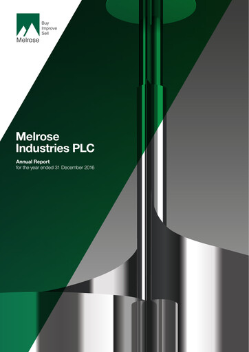 Thumbnail Melrose Industries Annual Report 2016