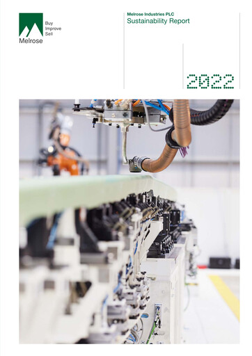 Thumbnail Melrose Industries Sustainability Report 2022