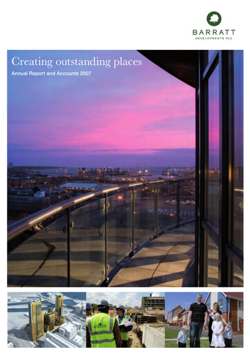 Thumbnail Barratt Redrow Annual Report 2007