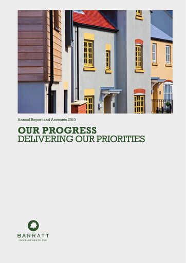 Thumbnail Barratt Redrow Annual Report 2010