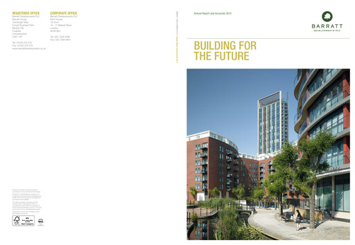 Thumbnail Barratt Redrow Annual Report 2013