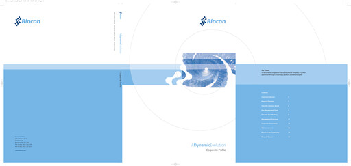 Thumbnail Biocon Annual Report 2003