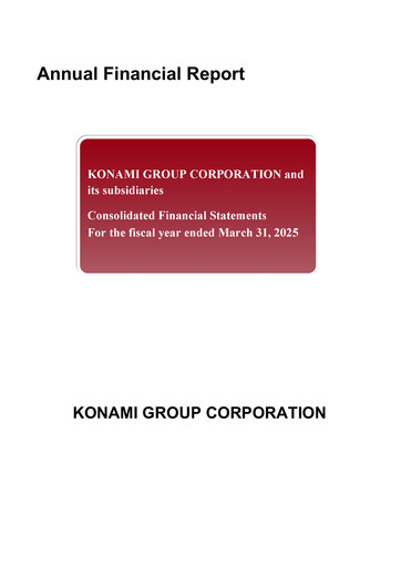 Thumbnail Konami Holdings Financial Statement fy2025