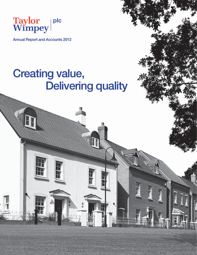 Thumbnail Taylor Wimpey Annual Report 2012