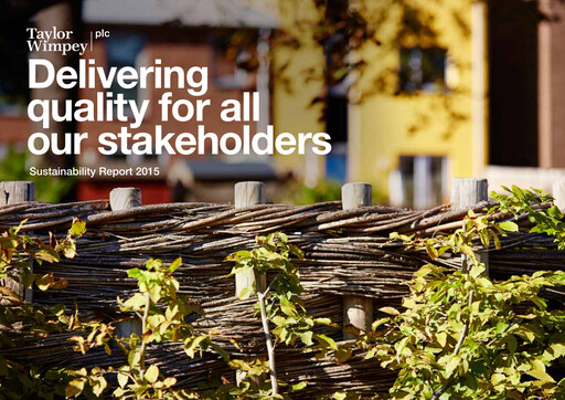 Thumbnail Taylor Wimpey Sustainability Report 2015
