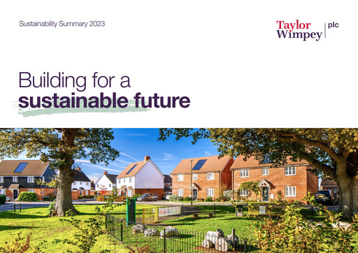 Thumbnail Taylor Wimpey Sustainability Report 2023