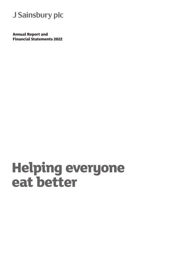 Thumbnail Sainsbury's
 Annual Report 2022