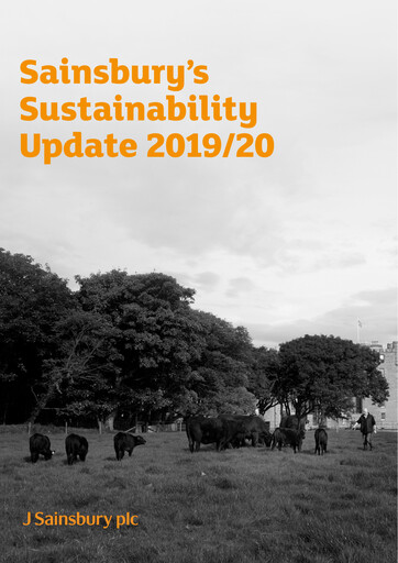Thumbnail Sainsbury's
 Sustainability Report 2019-2020