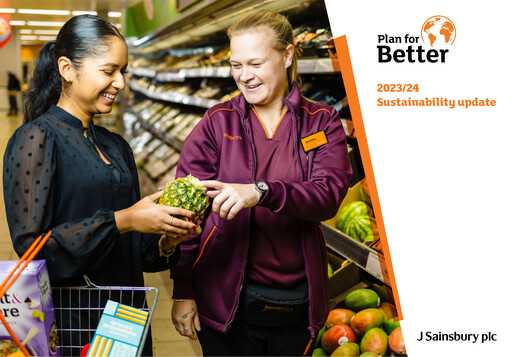 Thumbnail Sainsbury's
 Sustainability Report 2023-2024