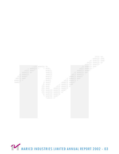 Miniature Marico
 Rapport annuel 2002-2003