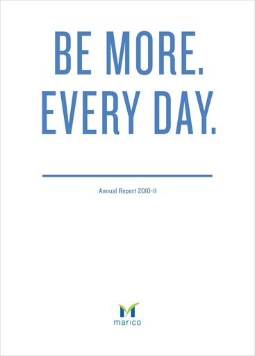 Miniature Marico
 Rapport annuel 2010-2011