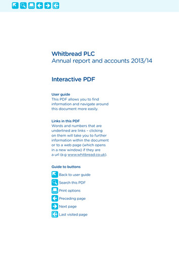 Thumbnail Whitbread Annual Report 2013-2014