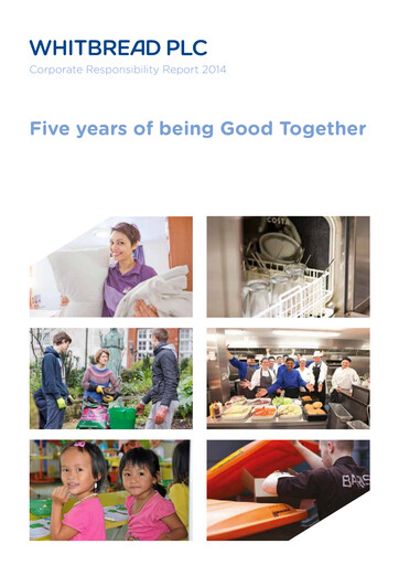 Thumbnail Whitbread ESG Report 2014