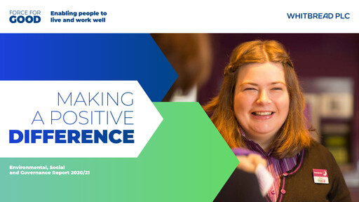Thumbnail Whitbread ESG Report 2019-2020