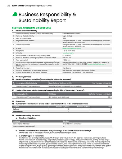 Thumbnail Lupin Limited
 Sustainability Report 2025