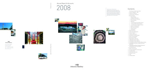 Thumbnail Johnson Matthey Annual Report 2008