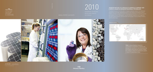 Thumbnail Johnson Matthey Annual Report 2009-2010
