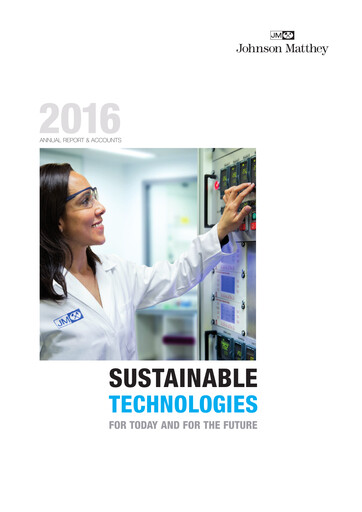 Thumbnail Johnson Matthey Annual Report 2016