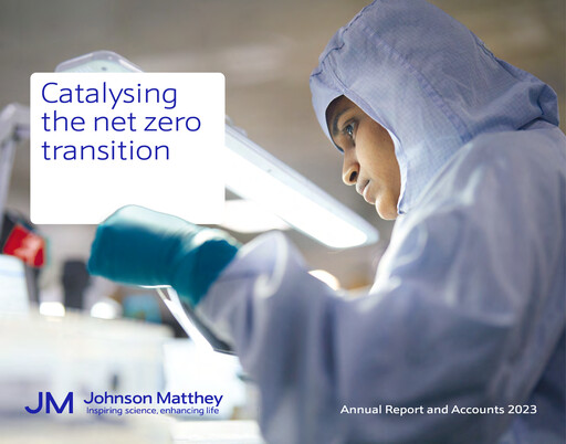 Thumbnail Johnson Matthey Annual Report 2023