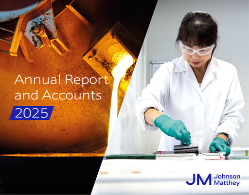 Thumbnail Johnson Matthey Annual Report 2025