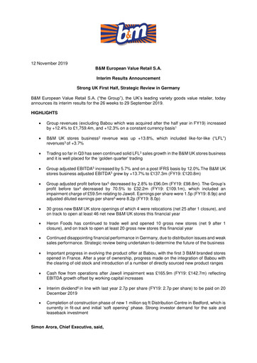 Thumbnail B&M European Value Retail Half-year Report 2020-h1