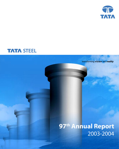Thumbnail Tata Steel Annual Report 2003-2004