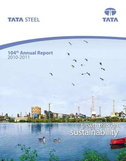Thumbnail Tata Steel Annual Report 2010-2011