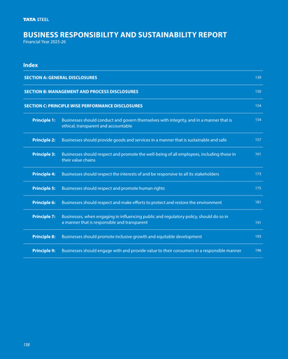 Thumbnail Tata Steel ESG Report 2025-2026