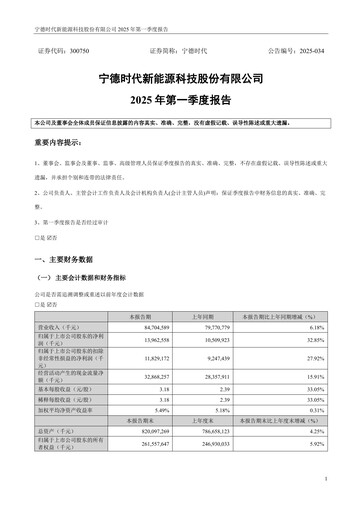 Thumbnail CATL Quarterly Report 2025-q1