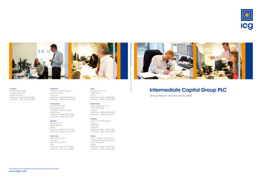Thumbnail Intermediate Capital Group (ICG) Annual Report 2008