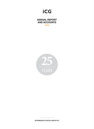 Thumbnail Intermediate Capital Group (ICG) Annual Report 2014
