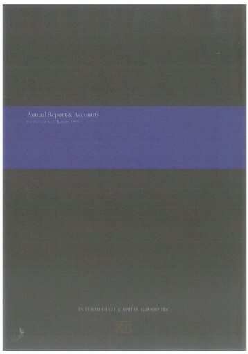 Thumbnail Intermediate Capital Group (ICG) Annual Report fy1995